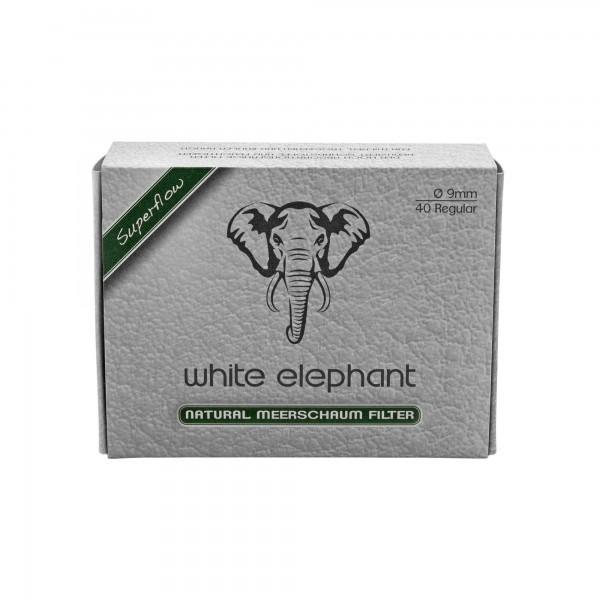 White Elephant Naturmeerschaumfilter 9mm - 40Stk